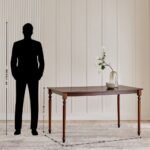 6-Seater Dining Set with Chairs - Walnut - Image 6