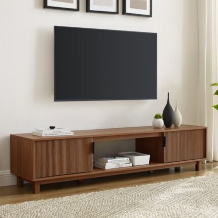 Premium Solid Wood TV Unit