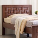 Solid Wood Single Bed - Walnut - Image 6