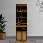 Sheesham Wood Bar Cabinet in Teak