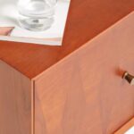 Wood Bedside Table, Natural - Image 3