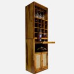 Sheesham Wood Bar Cabinet in Teak - Image 5
