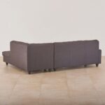 Fabric 3-Seater Right Corner Sofa with Chaise - Brown - Image 2