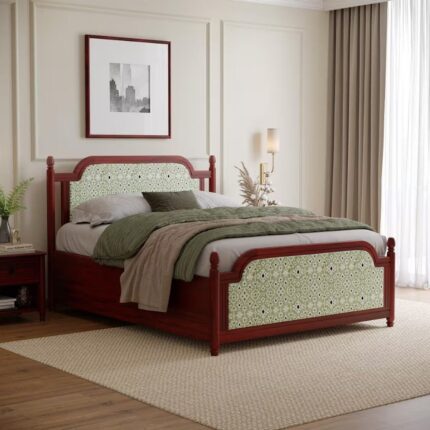 Queen Storage Teak Wood Bed