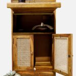 Sheesham Wood Bar Cabinet in Teak - Image 3