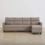 Fabric 3-Seater Right Corner Sofa with Chaise - Beige - Image 7