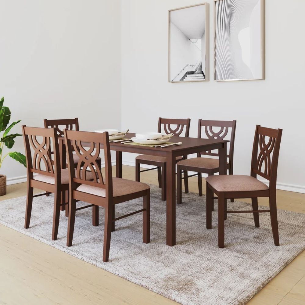 9 Contemporary 6-Seater Dining Set - Image 1