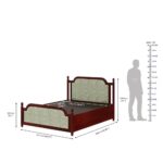 Queen Storage Teak Wood Bed - Image 5