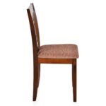 Dining Chair (Antique Cherry) – Solid Wood with Fabric Upholstery - Image 2