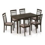 6 Seater Dining Table Set in Umber Walnut Finish - Image 4