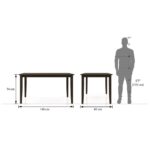 6 Seater Dining Table Set in Umber Walnut Finish - Image 2