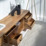 Mango Wood TV Unit with 3 Drawers - Image 6