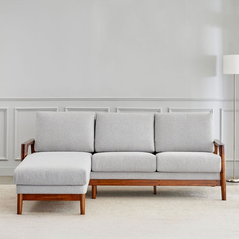 99 2-Seater Sofa with Left Lounge - Grey - Image 1