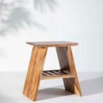 Solid Wood Bedside Table in Natural Finish - Image 3