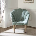 Soft Sage Green Clam Chair for Modern Living Room & Cozy Corner Seating - Image 2