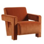 Velvet Sculptural Armchair for Luxe Living Room & Lounge Décor - Image 5