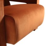 Velvet Sculptural Armchair for Luxe Living Room & Lounge Décor - Image 7