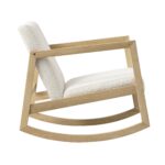 Natural Oak Rocking Armchair for Comfortable Living Room & Nursery Relaxation - Image 9