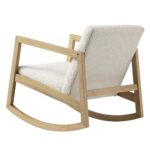 Natural Oak Rocking Armchair for Comfortable Living Room & Nursery Relaxation - Image 8