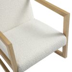 Natural Oak Rocking Armchair for Comfortable Living Room & Nursery Relaxation - Image 7