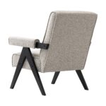 Accent Chair with Solid Black Oak Frame for Modern Home Décor - Image 11