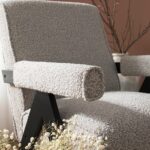 Accent Chair with Solid Black Oak Frame for Modern Home Décor - Image 7