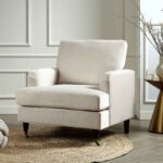 Soft Beige Velvet Armchair with Antique Brass Castor Legs for Elegant Home Seating - Image 2