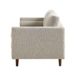 Comfort 3-Seater Sofa in Premium Beige Woven Fabric - Image 7