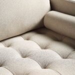 Comfort 3-Seater Sofa in Premium Beige Woven Fabric - Image 3