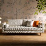 Comfort 3-Seater Sofa in Premium Beige Woven Fabric
