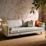 Comfort 3-Seater Sofa in Premium Beige Woven Fabric - Image 2