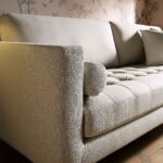 Comfort 3-Seater Sofa in Premium Beige Woven Fabric - Image 11