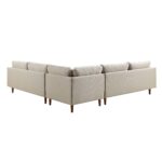 5+ Seater Corner Sofa in Beige Woven Fabric - Image 8