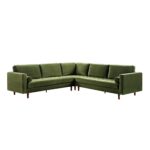 Grande 5+ Seater Corner Sofa in Deep Moss Green Velvet - Image 3