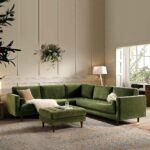Grande 5+ Seater Corner Sofa in Deep Moss Green Velvet - Image 2