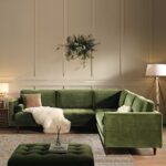 Grande 5+ Seater Corner Sofa in Deep Moss Green Velvet - Image 6