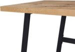 Finish Desk with Black Metal Legs – Modern Industrial Study & Work Table - Image 3