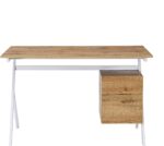 Finish Desk with Drawer & Cupboard – Spacious Study & Work Table with Storage - Image 6