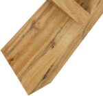 Oak Effect 160 cm Dining Table with White Top - Image 3