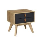 Two-Tone 2-Drawer Bedside Table - Image 7