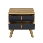 Two-Tone 2-Drawer Bedside Table - Image 5