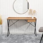 1-Drawer Study & Work Desk – Modern Wooden Home Office Table