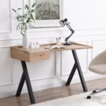 1-Drawer Desk with Angled Top – Modern Study & Work Table for Home & Office - Image 2