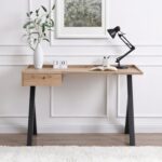 1-Drawer Desk with Angled Top – Modern Study & Work Table for Home & Office