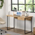 Study & Work Desk with 1 Drawer and Cable Management – Modern Home Office Table - Image 2
