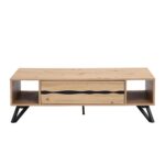 Oak Effect Coffee Table – Modern Wooden Centre Table with Natural Oak Finish - Image 4