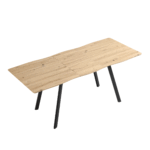 Oak Effect Extendable Dining Table – 6–8 Seater - Image 5