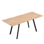 Oak Effect Extendable Dining Table – 6–8 Seater - Image 11