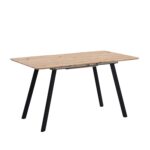 Oak Effect Extendable Dining Table – 6–8 Seater - Image 6