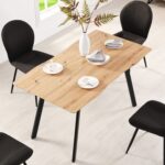 Oak Effect Extendable Dining Table – 6–8 Seater - Image 12
